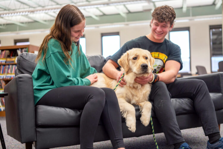 Facility dog Kempton brings joy to the halls of Jersey Shore High Area
